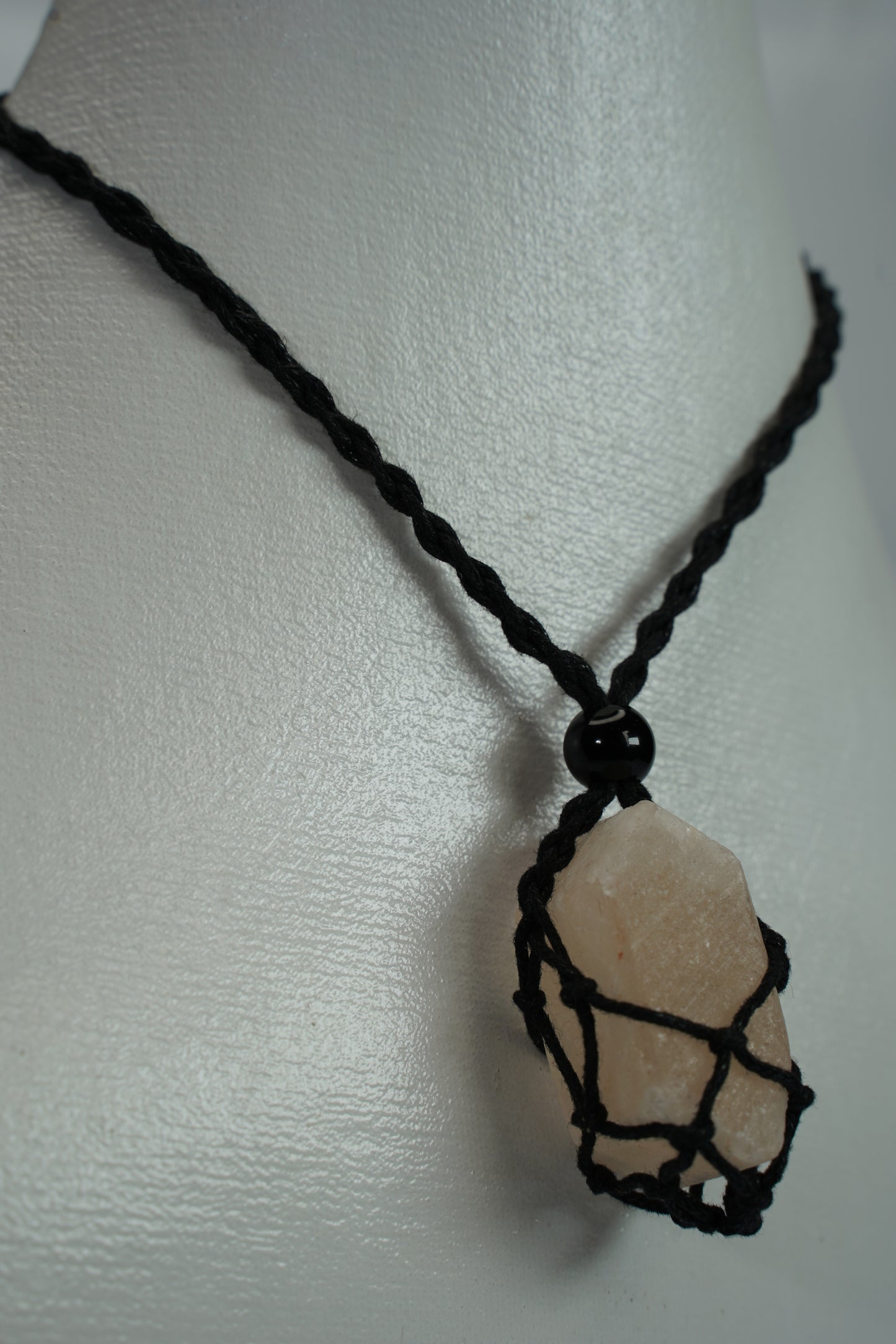 Salt Crystal Pendants Boho Chick with 25-30 inch adjustable Necklace