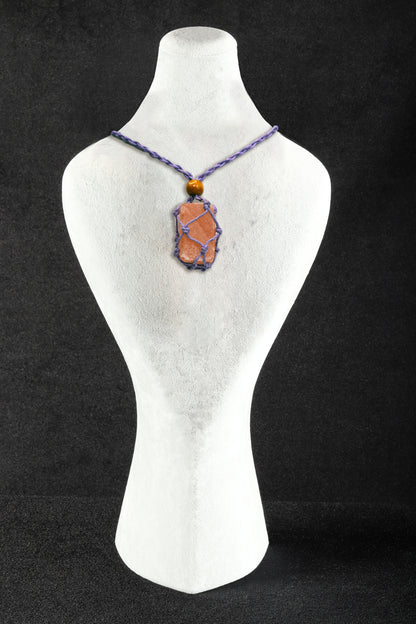 Salt Crystal Pendants Boho Chick with 25-30 inch adjustable Necklace